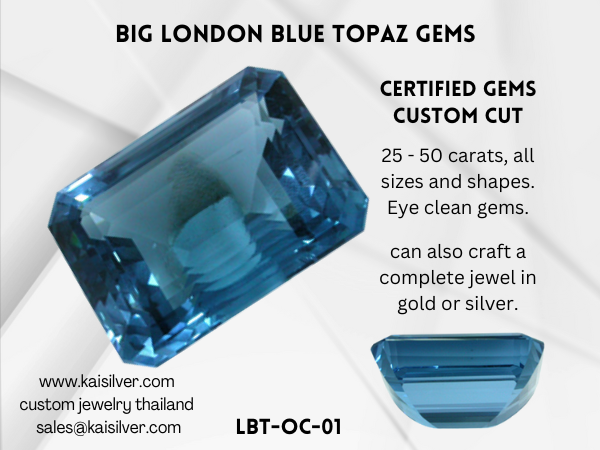 london blue topaz gemstone big