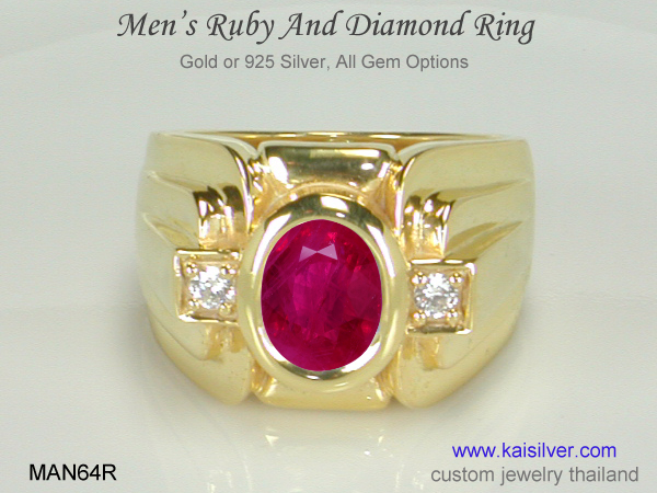 men's gemstone rings 